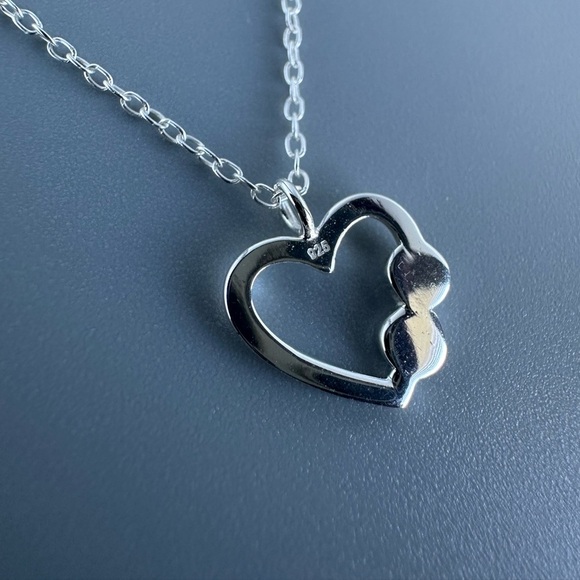 Sterling Silver Infinity Heart Necklace - Picture 3 of 7